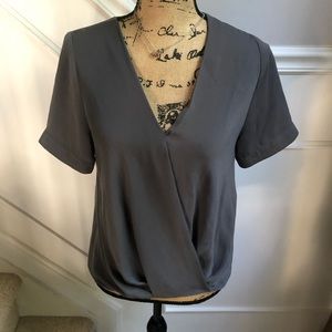 Gray Naked zebra top. Small